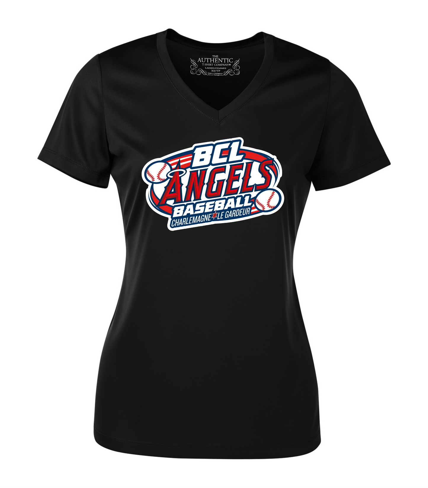 T-shirt rond V FEMME -BCL