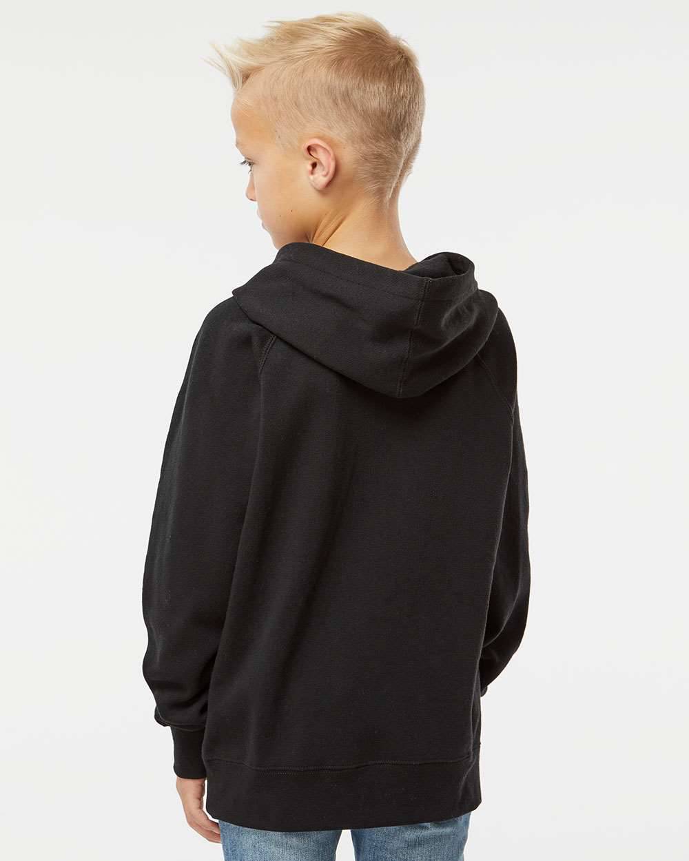 Coton ouaté à capuchon raglan en mélange spécial pour enfants - Impression J'en ai plein ma tasse