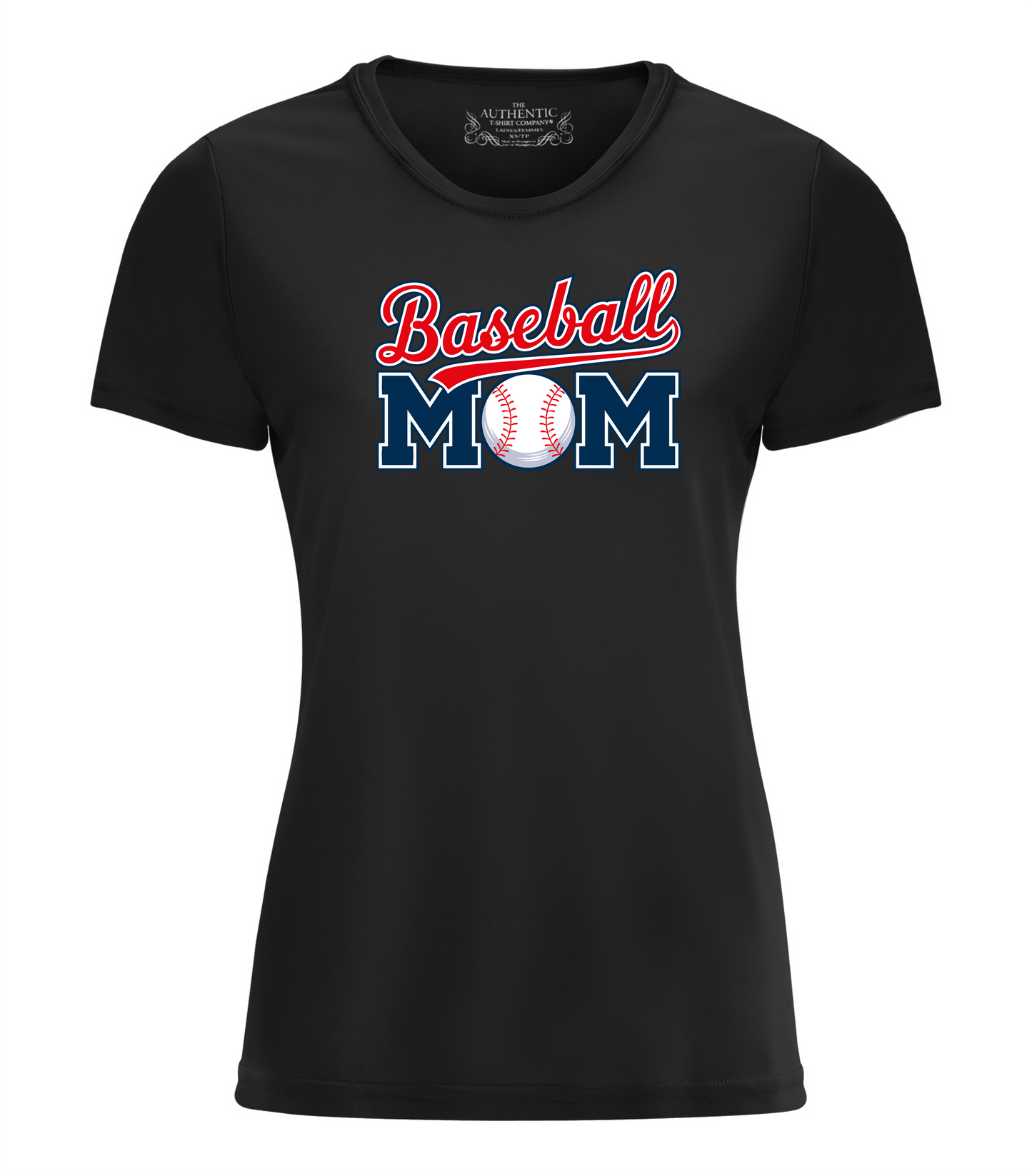 T-shirt col rond FEMME -BASEBALL MOM