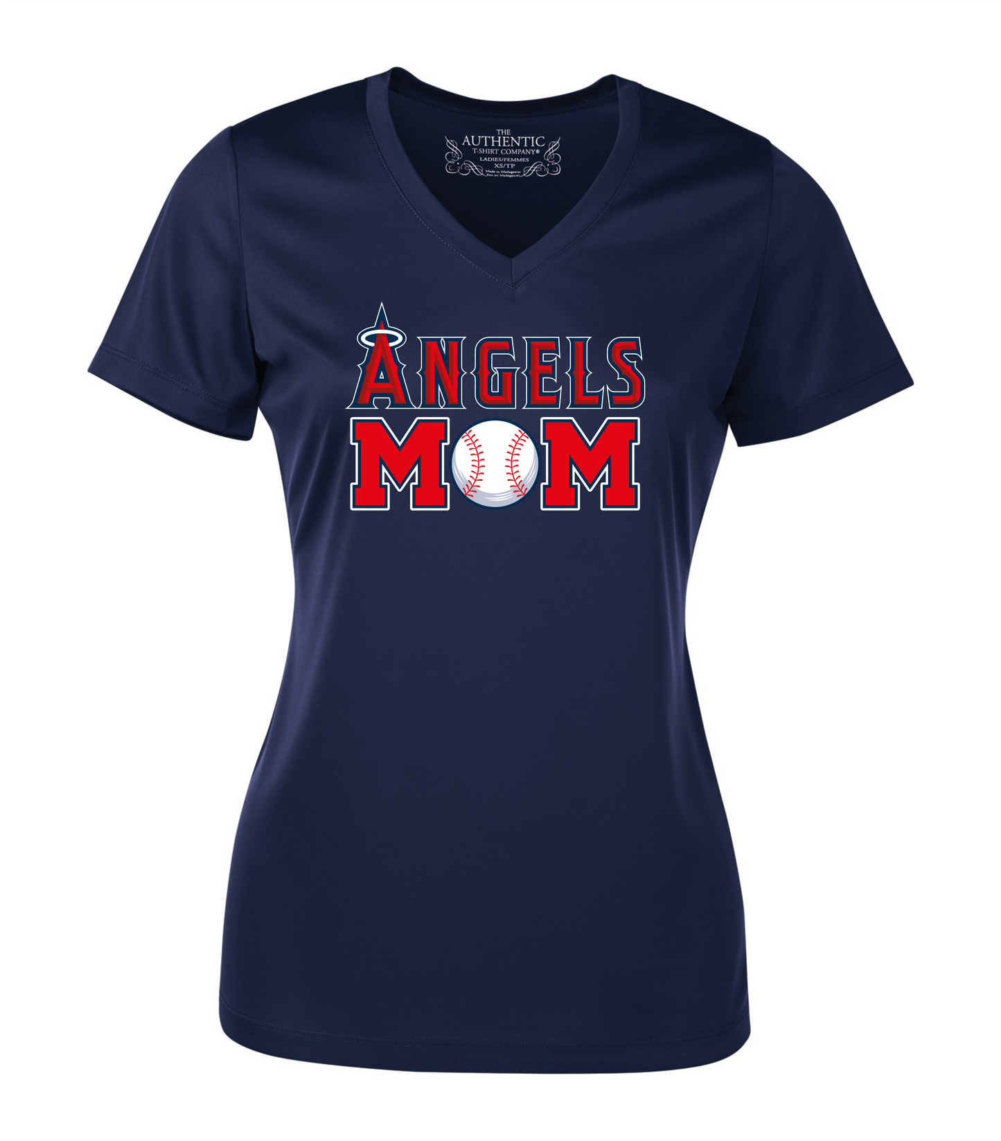 T-shirt col V FEMME -ANGELS MOM