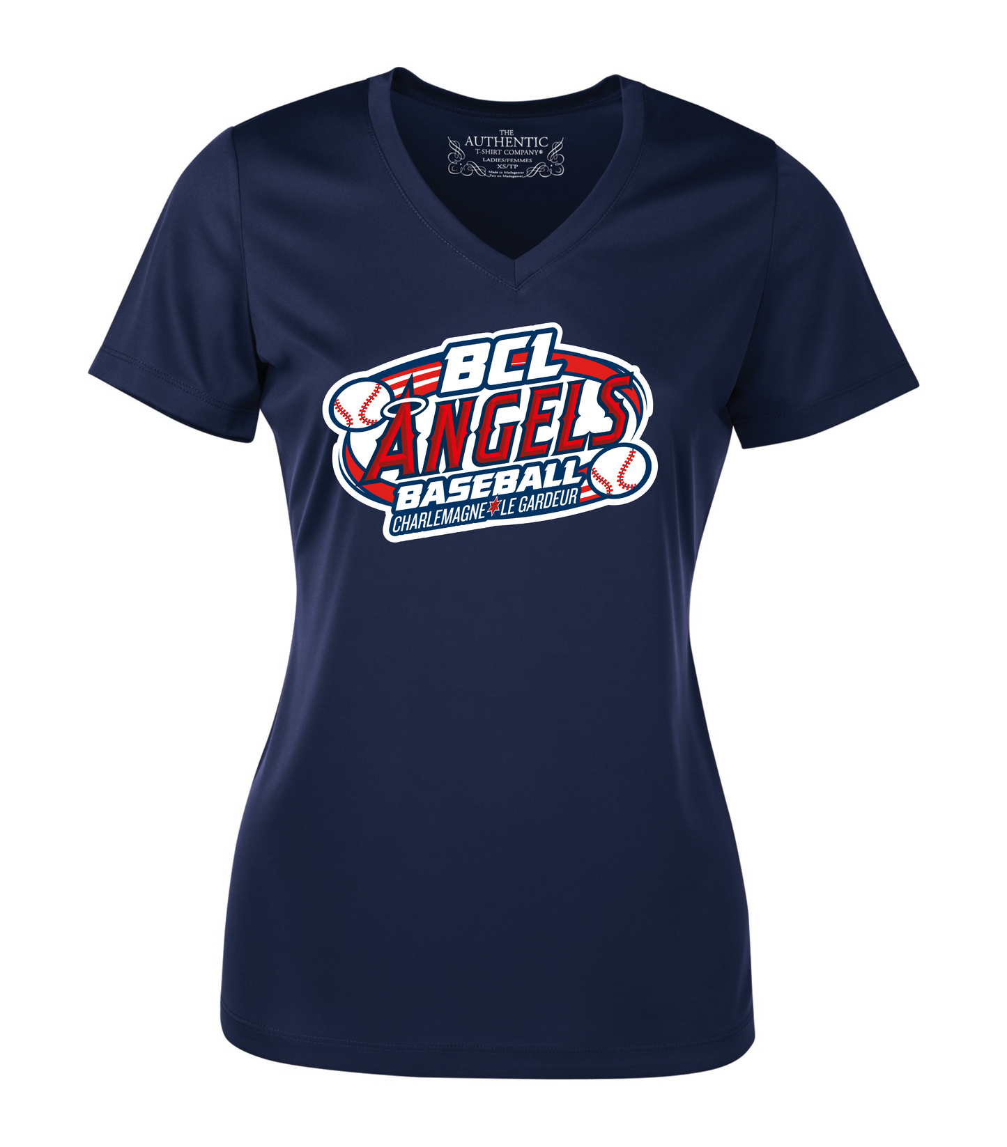 T-shirt rond  V FEMME -BCL