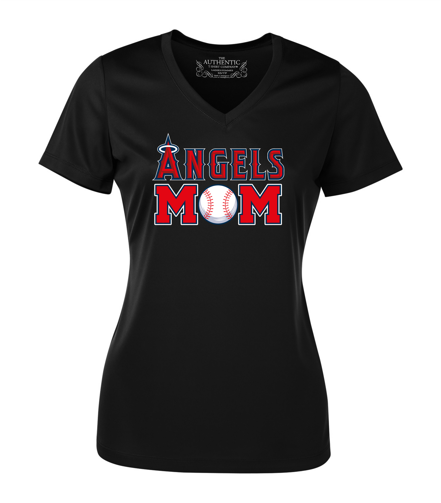 T-shirt col V FEMME -ANGELS MOM