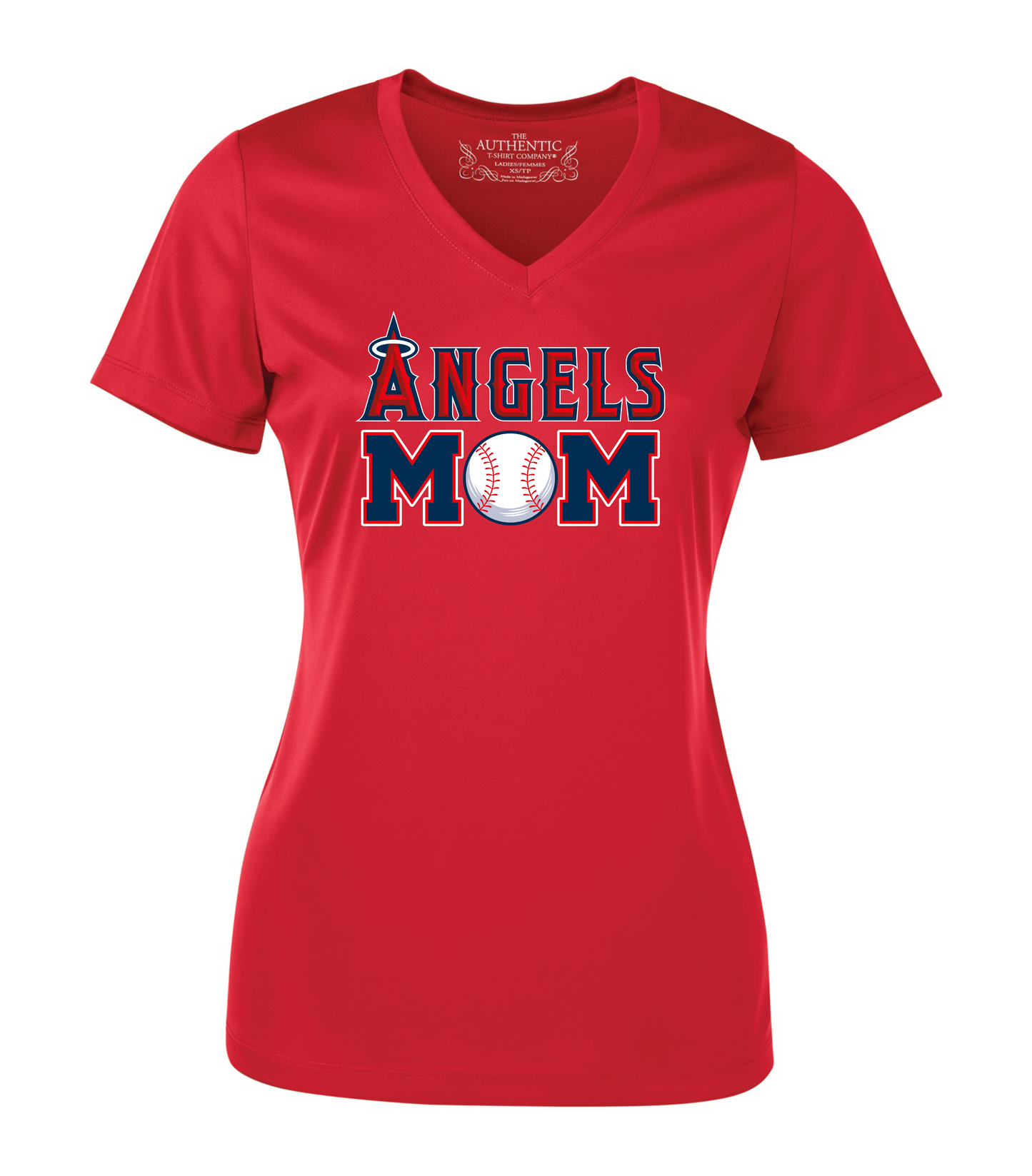T-shirt col V FEMME -ANGELS MOM