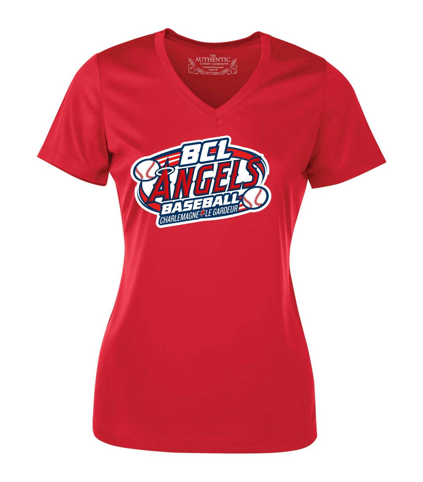 T-shirt rond  V FEMME -BCL