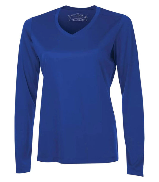 T-SHIRT À MANCHES LONGUES COL EN V PRO TEAM POUR FEMMES - Corporatif - Impression J'en ai plein ma tasse